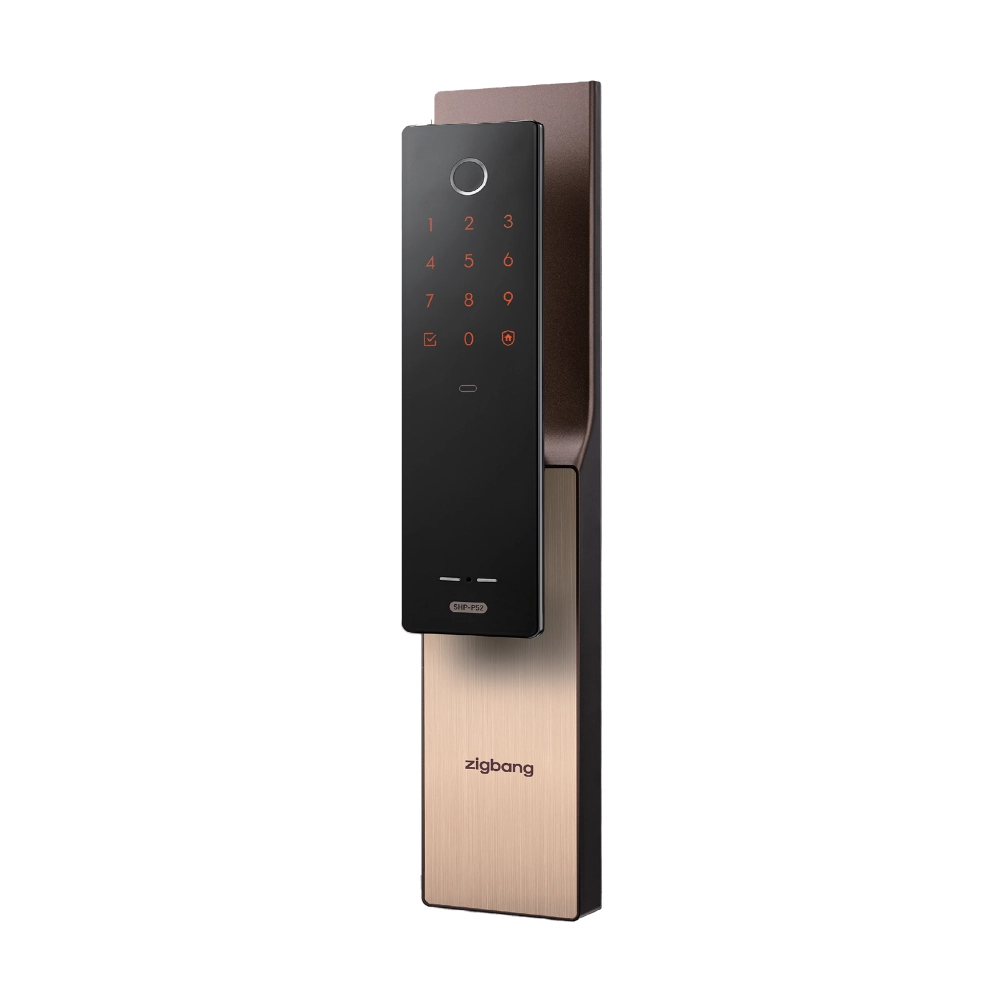 P52 digital door lock brown fingerprint PIN card WiFi Malaysia