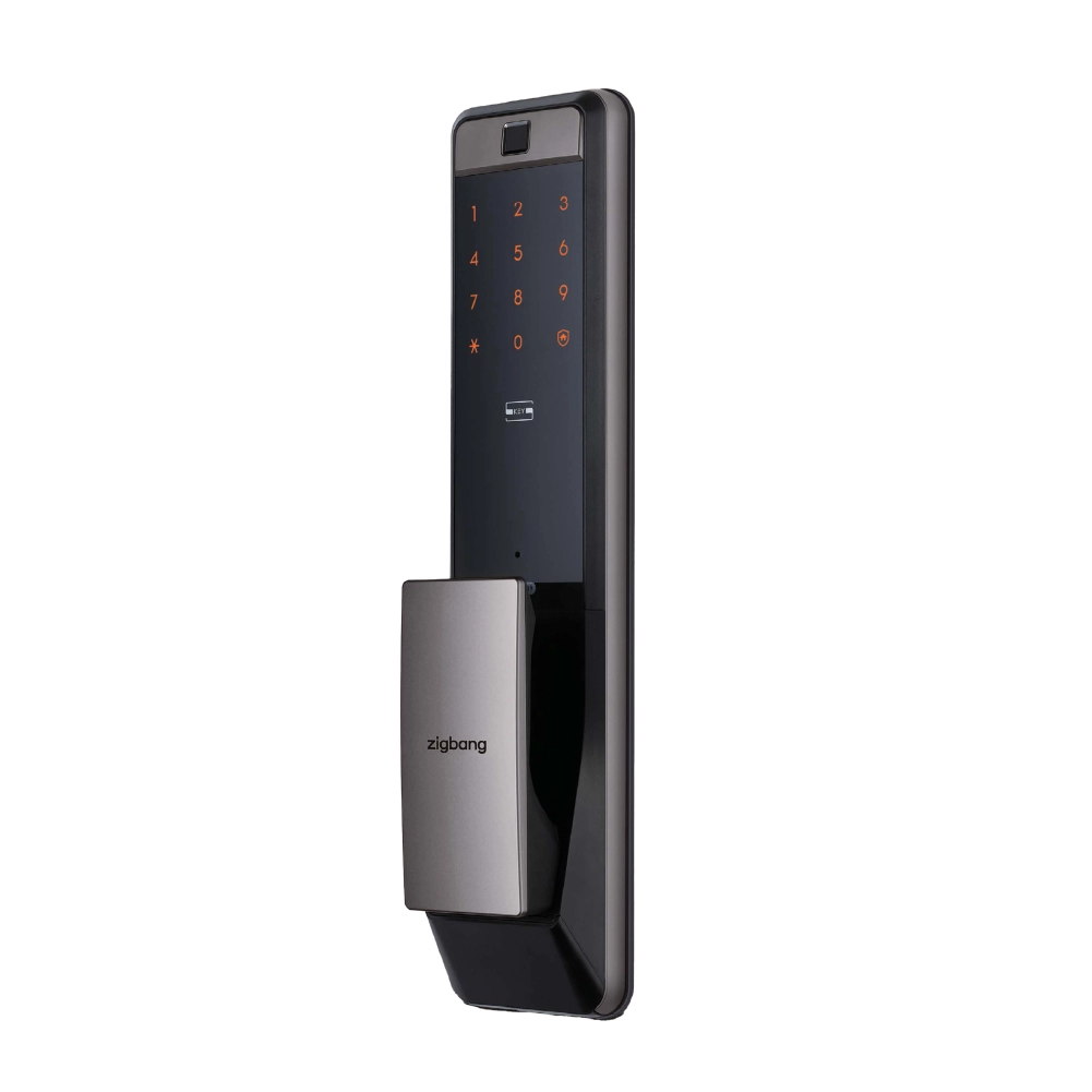 DP 609 digital door lock silver with fingerprint PIN card and WiFi access Malaysia