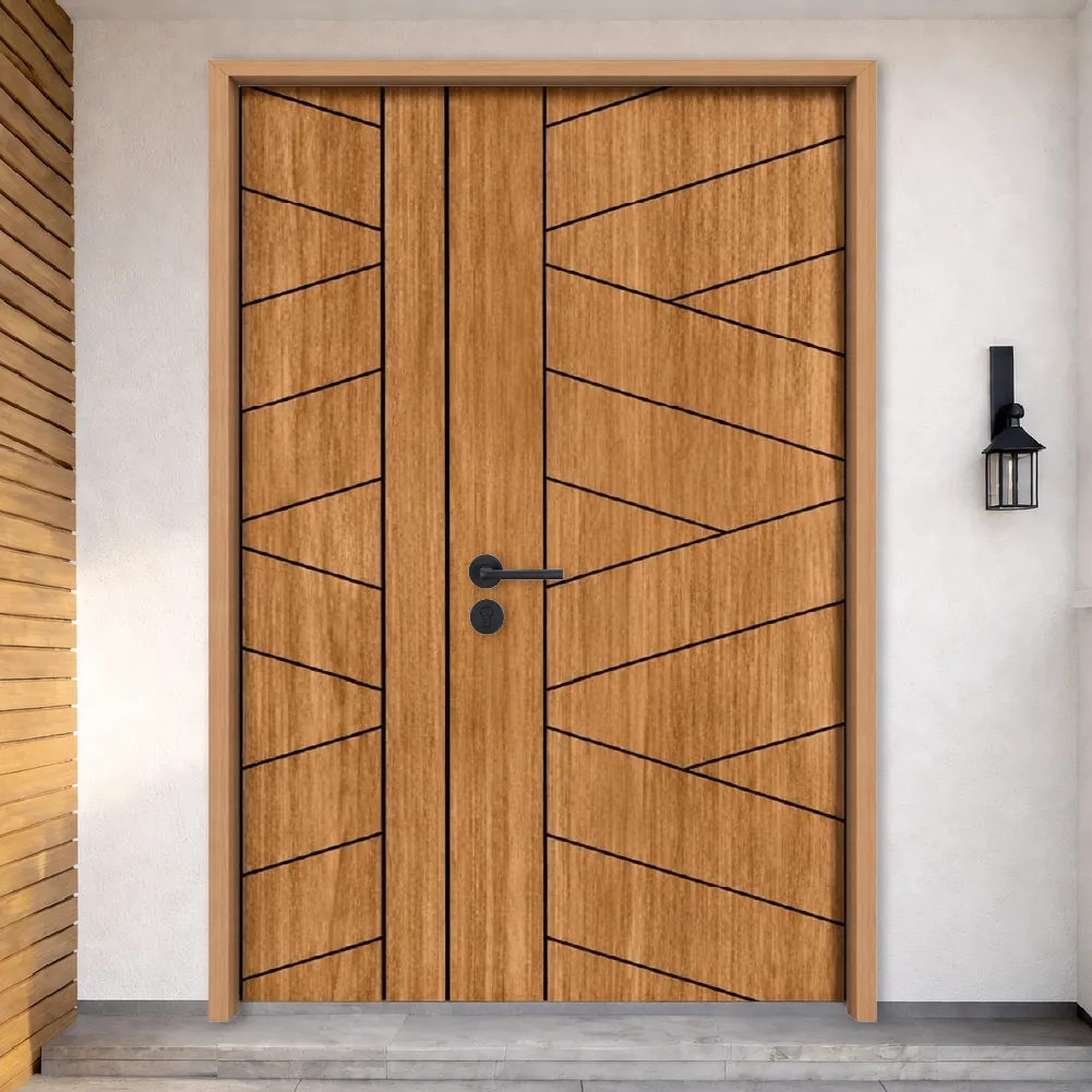 Pintu kayu main door 1.5 leaf design MD-52 Malaysia