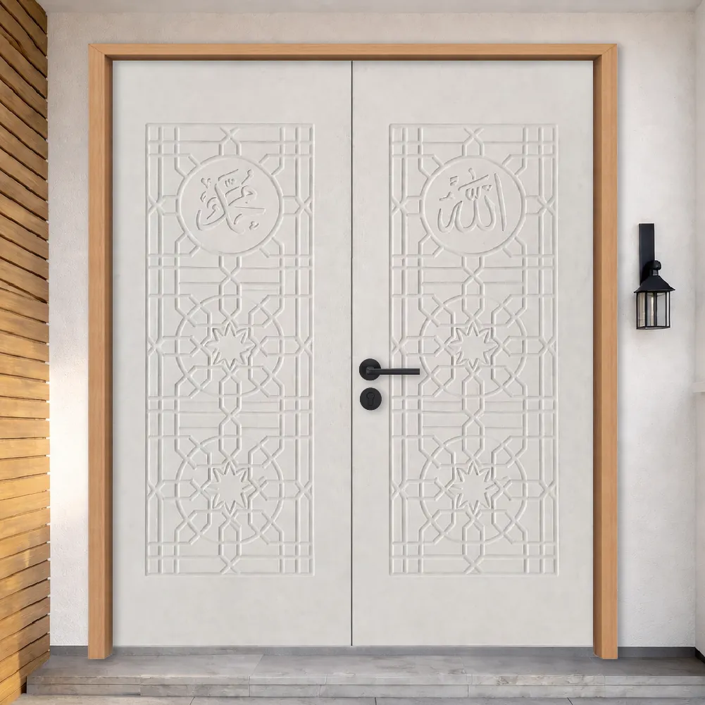 Pintu kayu main door double leaf design MD-62 Malaysia
