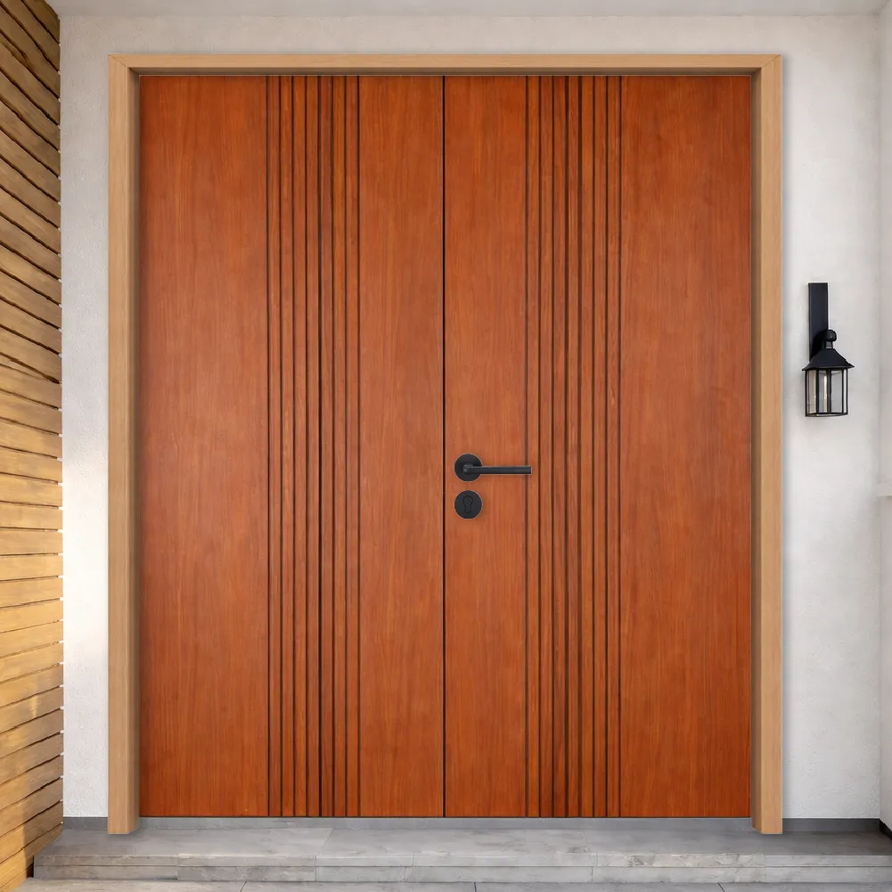 Pintu kayu main door double leaf design MD-72 Malaysia